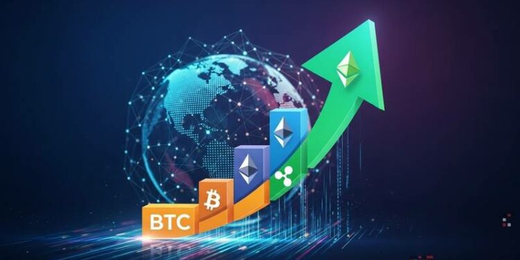 crypto funds 1 1b weekly surge btc eth xrp recovery thumbnail