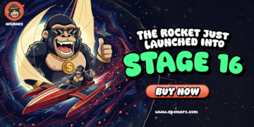 Is APEMARS the Top 100x Coin Hidden Beneath ApeCoin and MemeCore Momentum? Stage 16 Unlocks Early Entry at $0.00022327