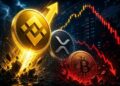 bnb pulls ahead of xrp bitcoin below 80k market watch thumbnail