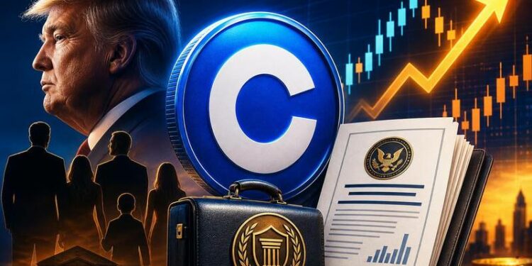 trump family trust bought coinbase crypto stocks q1 ethics filing thumbnail