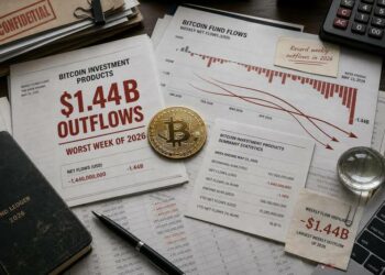 bitcoin investment products 1 44 billion outflows worst week 2026 thumbnail 3